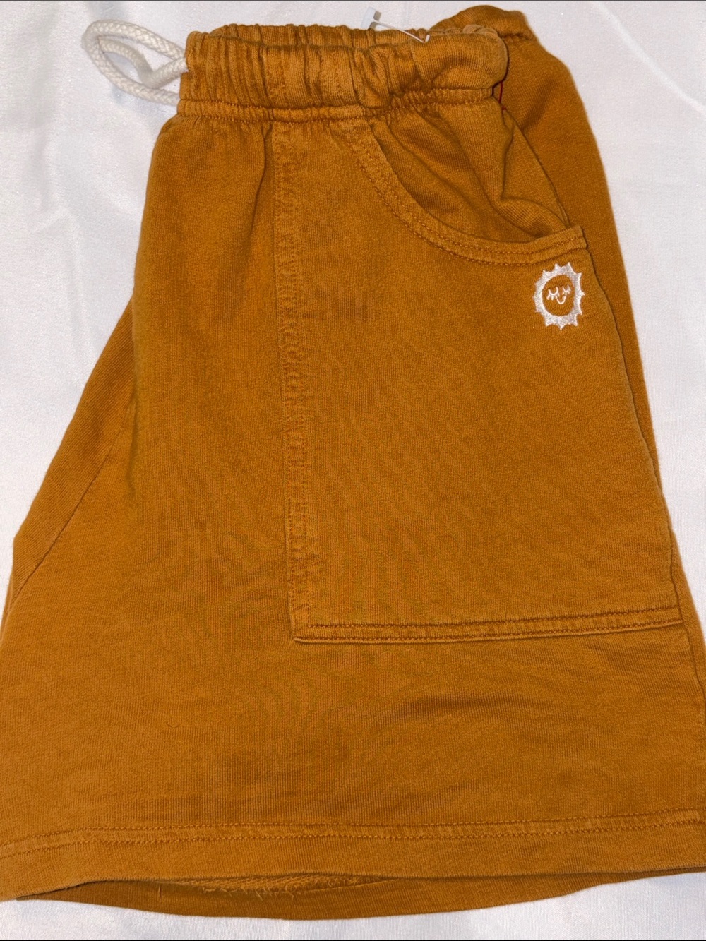 Big Bug Drawstring Pocket Shorts - Mustard XS